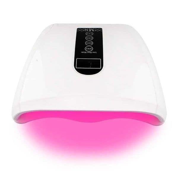 96W UV LED Nail Lamp Manicure Nail Dryer for Curing Two Hands Fast Drying Gel Polish with 48 Pink LEDs M250826