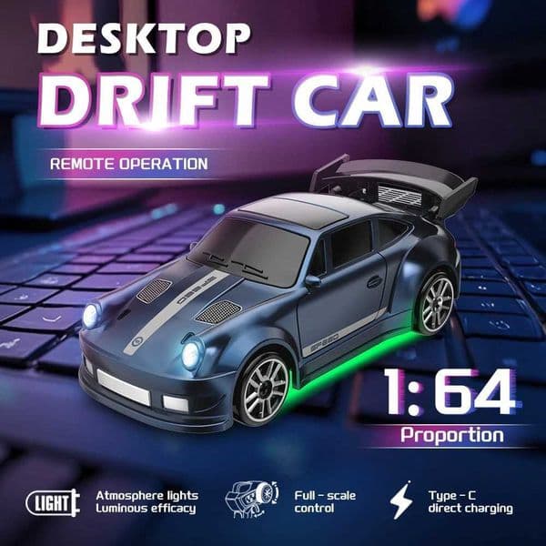 2026 New 1/64 Sc Drift 2.4Ghz Desktop Mini Racing Remote Control Car Model 4Wd RC Vehicle Toys For Adults Childrens Gifts Toys