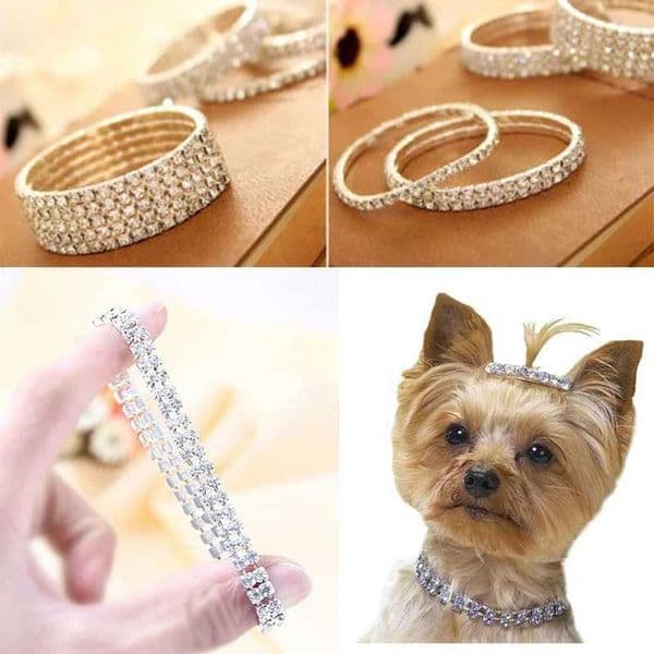 Luxury Pet Necklace Cat Dog Collar with Diamond Zircon Wedding Jewelry Metal Copper Puppy Collars Dog SuppliesXJ250826