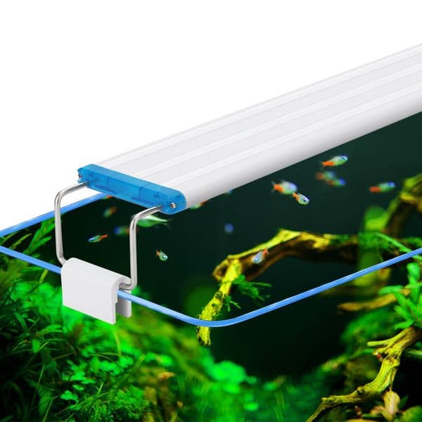 Aquarium lamp - Blue and White Light with Three Color Change - Water Plant Decorative Fish Tank Stand Water Plant Adjustable Light Z250214