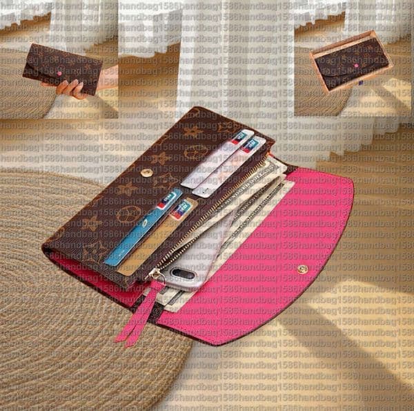 handbag1586 High quality Fashion Designer Womens Short Purses Designer wallets women Holders Female long zipper purse girl card bag purse money bag wallet With box