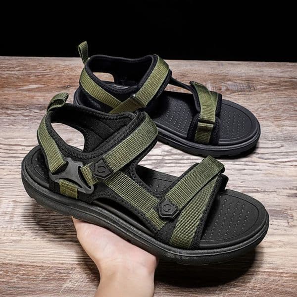 Summer Mens Sandals Outdoor Wadable Man Yoga Mat Insole Gladiator Open Beach Slippers Antiskid Durable Flat Men Shoes 250820