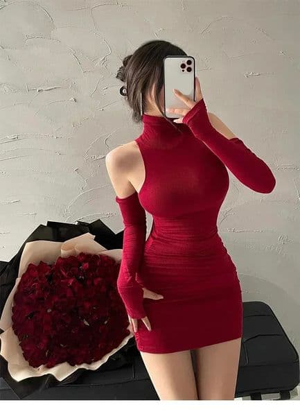 Womens Mini Dress Sleeveless Pleated Skinny High Neck Lace Up Autumn Black Tight Elastic Party Tank Dresses 250827BJ