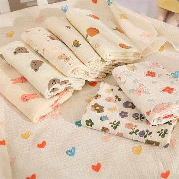 Double Layer Muslin born Receive Blanket Cotton Swaddling Wrap Stroller Cover Bedding Baby Items 250826BJ
