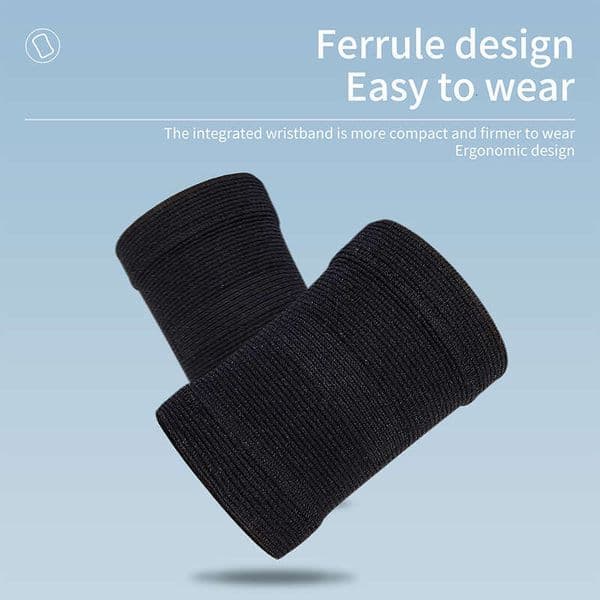 Nylon Wristband Knitted High Elasticity Breathable Badminton Tennis Sports Sprain Sweat-Absorbing Wrist Support for Men and Women Fiess Gear
