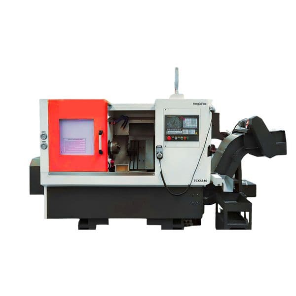 TCK6340 inclined bed body line track CNC lathe 45 ° inclined bed height precision CNC equipment suitable for automobiles, motorcycles, electronics
