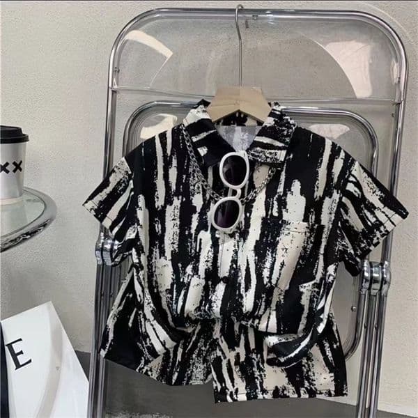Trendy Casual Short Sle TopsShorts Boys Kids Thin Fashion Loose Shirt 2 Piece Set Children Simple Summer Clothing Suit 250827J260530