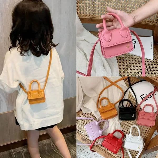 Kids Purses and Handbags Mini Crossbody Bag Cute Little Girl Small Coin Pouch Toddler Purse Hand PU Children Tote Bags 250828