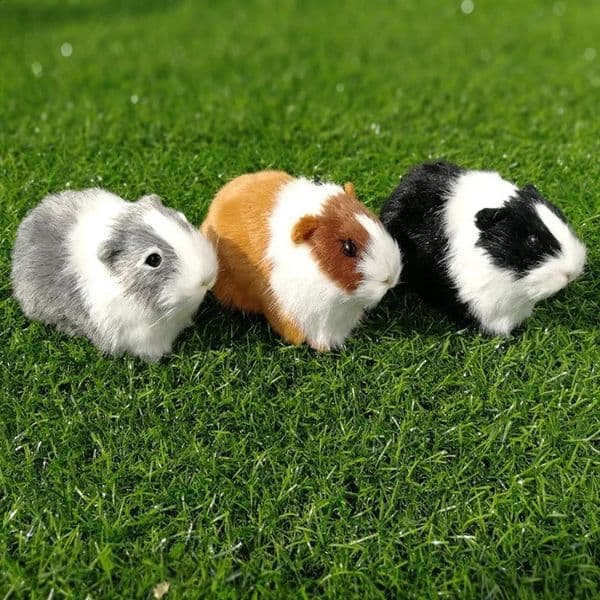 Simulation Fur Guinea Pig Animal Plush Stuffed Doll Hamster Doll Plush Toy Soft Stuffed Animal Figurine for Kids Birthday Gift 250828BJ