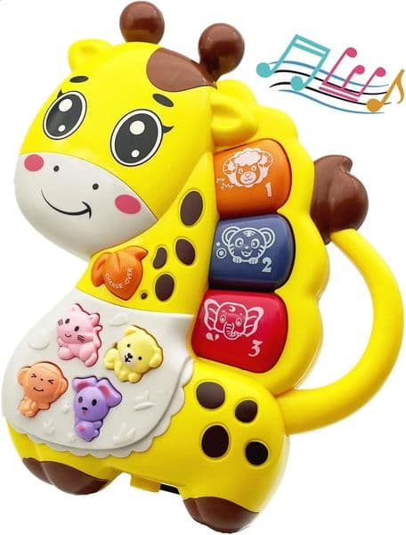 Baby Giraffe Music Toys Animal Baby Musical Light Infant Toys Toddlers Early Education Birthday Gift for 1 2 Year Old 250827BJ