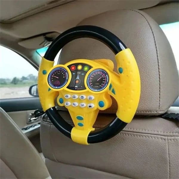 2026 New Baby Toy Simulated Controller Early Education Pretend Driving Steering Wheel With Light Music For Kids 250827 Toys