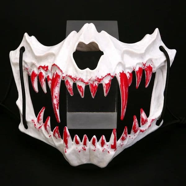 Halloween Anime Horror Mask Bleeding Skeleton Face Cover 6 Yokai Styles for Cosplay Dance Party Poshoot Accessory 250820BANJIA