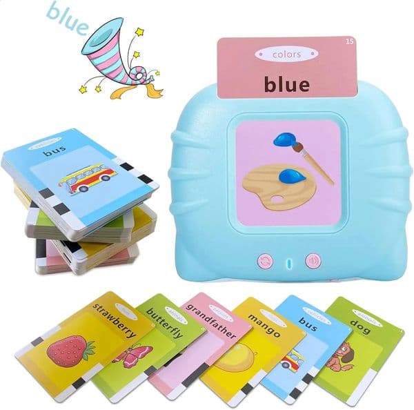 Talking FlashCards for Kids Electronic Early Education Machine Montessori Toy Flash Card Preschool Toddlers Biy Girl Gift Travel 250827BJ