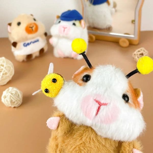 Birthday Gift Children Plush Toys Cute Guinea Pig Pendant Plush Doll Stuffed Animals Cartoon Kapibala Keychain Christmas Gifts 250828BJ