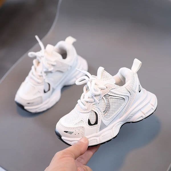 Spring and Autumn Children Sports Unisex Kids Sneakers Mesh Upper Breathable Basketball Shoes Tennis Casual Flats Footwear 250828 H260207