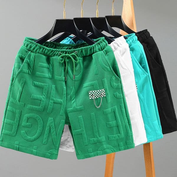Fashion knitted Shorts Men Comfortable Elastic Waist Clothing Male Breathable Short Trousers plus size 250828BJ