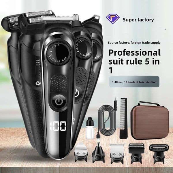 IRUIBEAUTY 5 In 1 Professional Trimmer Facial body shaver Electric Hair Clipper Multifunctional Trimmer For Men Electric Shaver