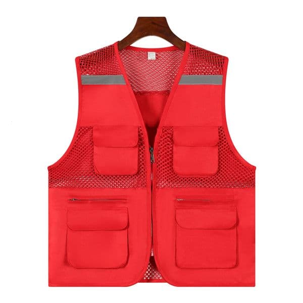 2025 Thin Mesh Vest Outdoor Sports for Jackets Bigsize Sleeveless Multi Pockets Casual Work Wear Camping Fishing Vests 250829BANJIA