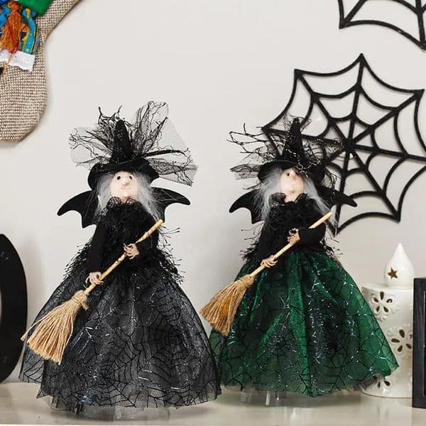 Halloween Decoration Witch Doll Tree Topper Hanging Decorations Table Centerpieces Ornament DIY Party Favors 250820BANJIA
