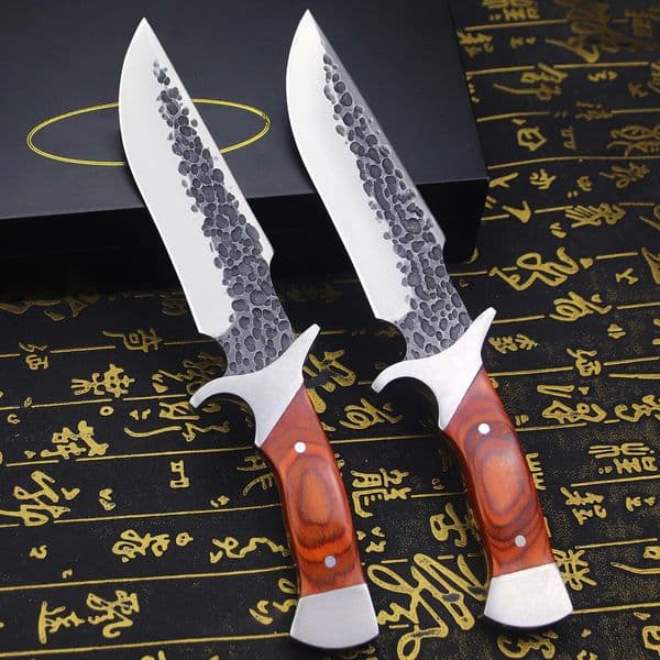 Japanese forged Full Tang hunting straight knife leather sheath outdoor camping survival knife jungle EDC knife 250226