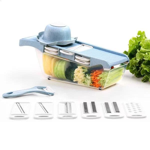 Vegetable Cutter with Steel Blade Slicer Potato Peeler Carrot Cheese Grater vegetable slicer Kitchen Accessories 250228