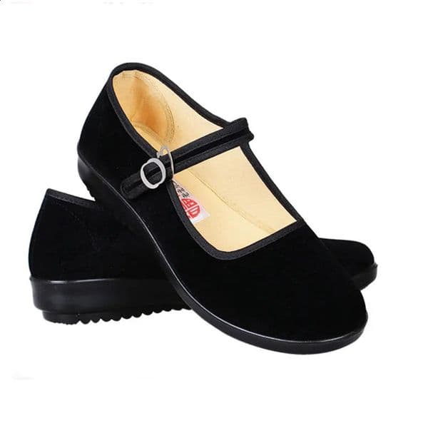 Spring Ladies Black Flats Ballerinas Mary Janes Casual Women Flat Platform Shoes Comfortable Female Shoes Slip On Shoes Woman 250228BJ