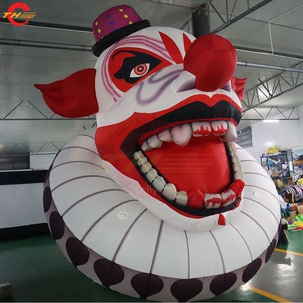 Outdoor Activities Halloween Decoration Advertising Inflatable Clowns Circus Props Bloody Inflatable Clown Head