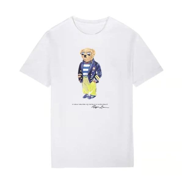 Designer Mens T Shirt Men Womens bear t shirt Summer Fashion clothes Tshirt Wash Letters Casual streetwear Washed Short Sleeve Man Tops Clothing Asian size S-5XL