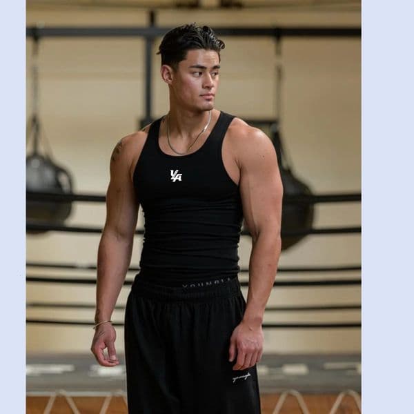 year Young American mens I-vest sports fitness hurdle sleeveless cotton loose running vest 250303BJ