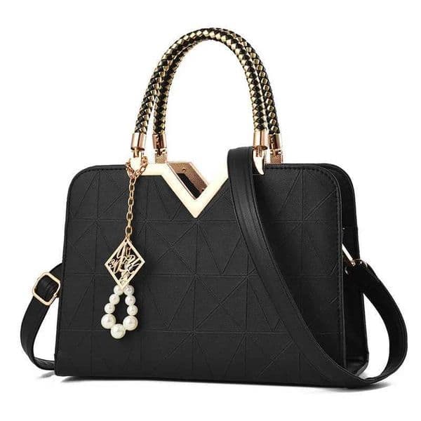 Womens handbag patch work shoulder messenger office work PU leather womens handbag womens luxury handbag fashion elegant shoulder bag Z250303