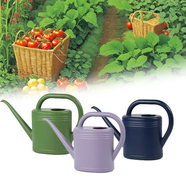 1L/2L Watering Can Home Garden Flower Plant Sprinkler Plastic Garden Long Mouth Kettle House Plant Bonsai Flower Pot Garden Tool 250304