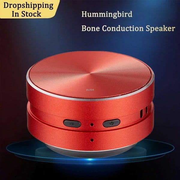 Bone Conduction Speaker Wireless -Compatible TWS Stereo Dual Sound Audio Box Mini Humbird Speaker With Call FM Radio Z250304