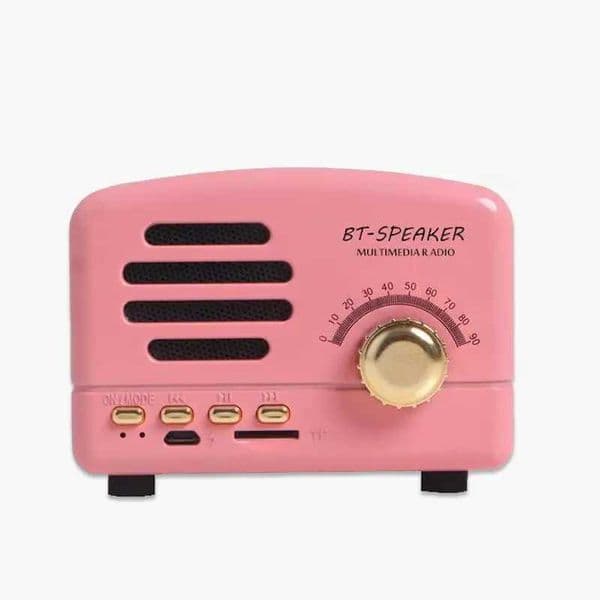 Retro Portable Speaker Classic Music Player Mini Wireless Speaker Radio USB/TF Card soundbox Music box Z250304