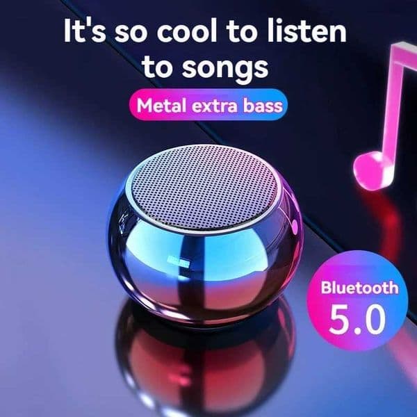 Portable wireless speaker new steel gun metal subwoofer outdoor mini small speaker Z250304
