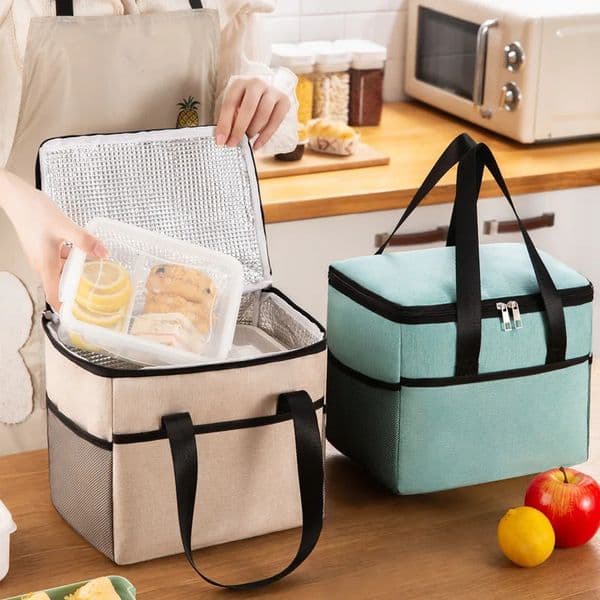 Lunch Bag Waterproof Portable Utility Cationic Large Thermal Insulation Thickened Large-capacity Bags Picnic Lunch Box 250228