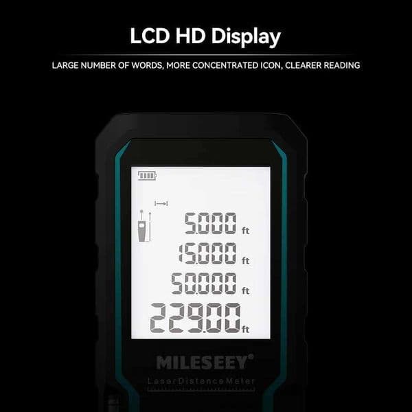 MILESEEY S6 laser tape measurement 40M 60M 80M 100M laser rangefinder IP54 electronic ruler practical measuring tool X2503043