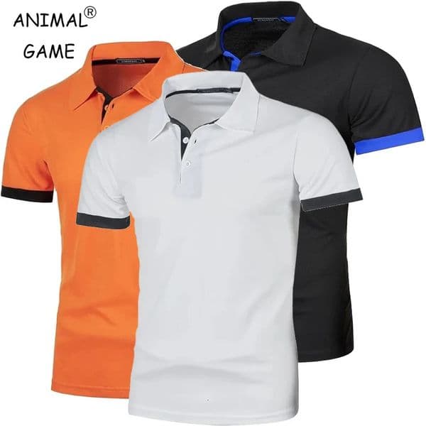 Summer Mens Short Sleeve Polo Shirts Lightweight Lapel Streetwear Breathable Tshirts for Men Basic Business Solid Color Top 250304