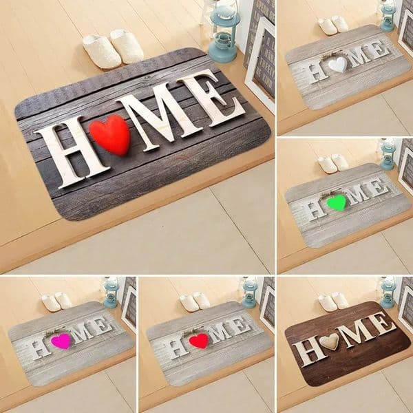 Letter pattern carpet home decoration bedroom living room entrance door mat kitchen bathroom absorbent 250303