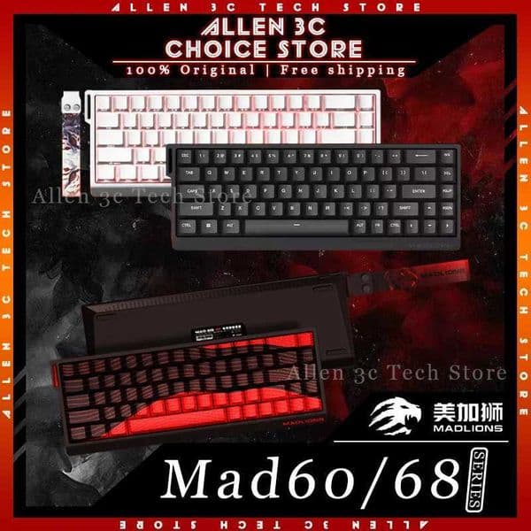 FGG MADLIONS MAD60 HE MAD68 HE Mechanical Keyboard Magnetic Switch 8k Voting Rate Electronic Sports RGB Customized Game Keyboard Gift Z250304