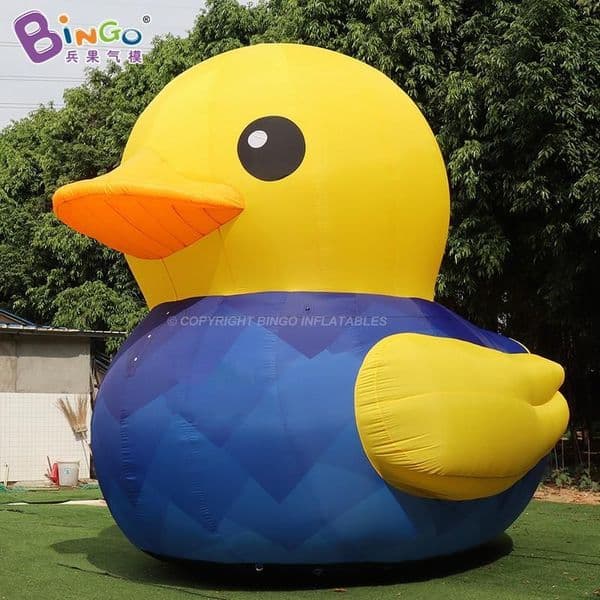 6m height (20ft) Advertising Inflatable Animal Duck Models Cartoon Duck Wearing Cloth For Event Party Decoration With Air Blower Toys Sports