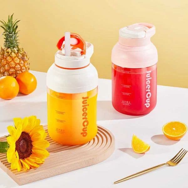 Wireless Portable Juicer Blender Mixer Machine USB Rechargeable Large Capacity Juicers Cup Juicers Mixer Machine Orange JuicerXJ250305