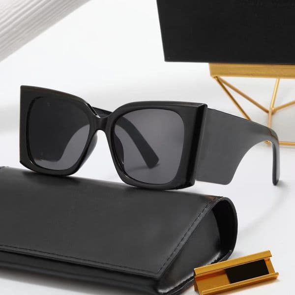 Square black frame Sunglasses Women Designer Luxury Man Women SunGlasses Classic Vintage UV400 Outdoor Oculos De Sol Sun glasses with box