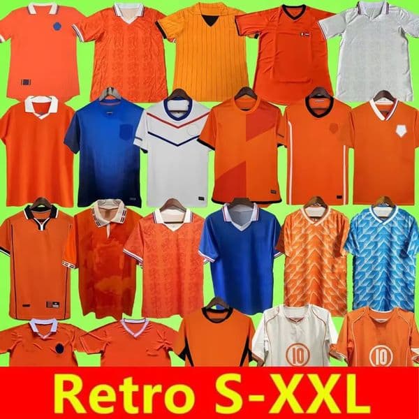 1988 Retro Soccer Jerseys Van Basten 1996 1997 1998 1994 BERGKAMP Gullit Rijkaard DAVIDS football shirt kids kit Seedorf Kluivert CRUYFF Sneijder 24 25 Netherlands