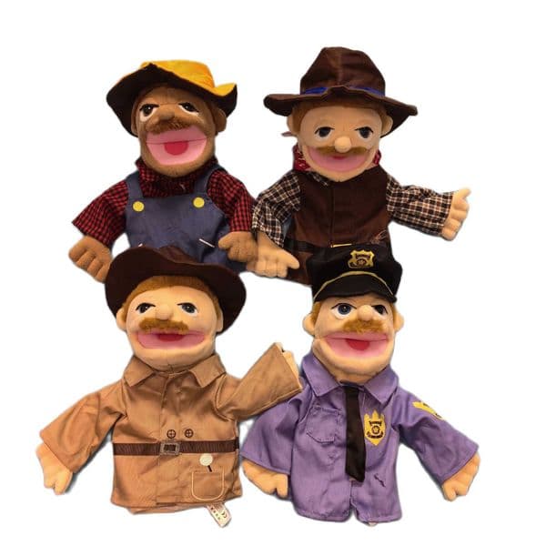 Soft Stuffed Toy Doll Cospaly Plush Character professional dress Educational Baby Toys Kawaii Hand Finger Puppet Free transport W250306