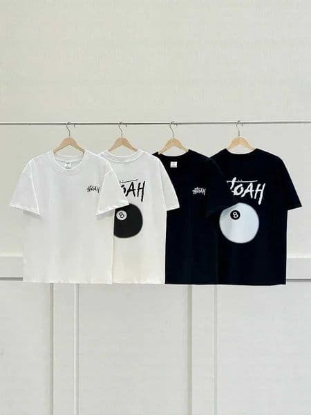Womens cotton patterned T-shirt short sleeved shirt loose casual luxury fashion clothing streetwear oversized X250306