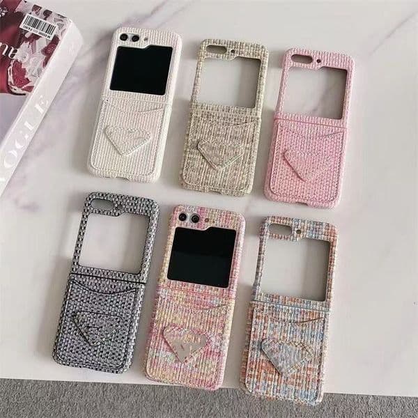Fashion Leather Designer phone cases for Samsung Galaxy Z Flip Fold 2 3 4 5 6 7 8 9 Flip2 Flip3 Flip4 Flip5 Fold2 Fold3 Fold4 Fold5 Purse with