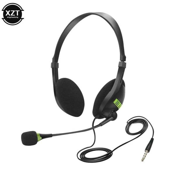 3.5mm Wired Headset Microphone Universal Computer Headset Wired Office Headset Microphone X250307