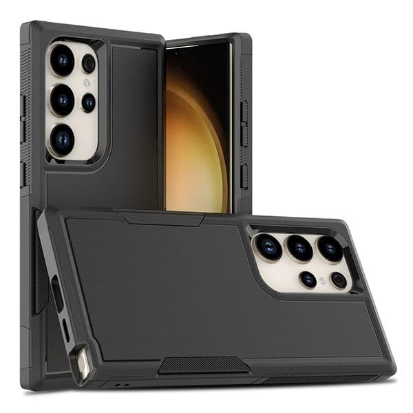 Military Grade Rugged Shockproof Phone Case for Samsung Galaxy S25 S22 S21 S20 S23 S24 FE S25 Ultra Dual Layer Hybrid Soft TPU and Hard PC With Lanyard Hole Cover