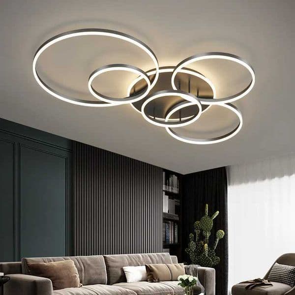 Modern LED pendant light golden white black used for living research rooms indoor pendant lights indoor lighting indoor lighting X250307