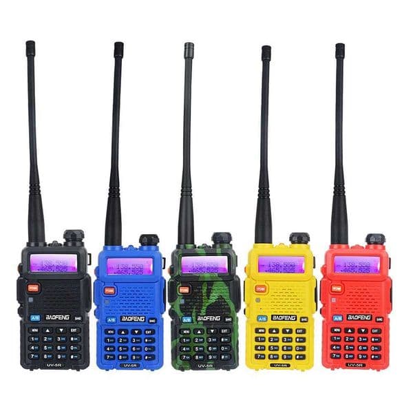 Baofeng UV-5R Dual Band Walkie Talkie VHF 136-174MHz UHF 400-520MHz 128Ch 5W FM Portable Two Way Radio with Headset M250311